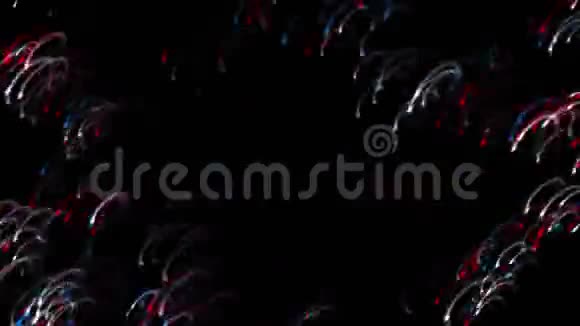 飞溅点烟花水泡爆炸粒子节日的背景视频的预览图