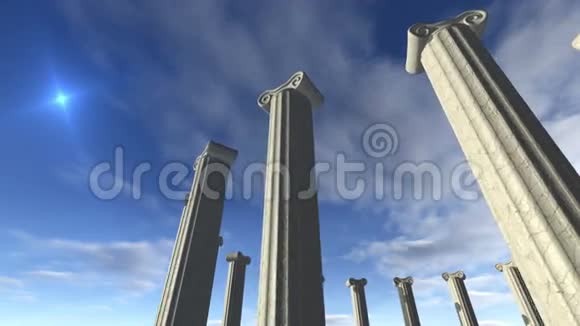 动画古希腊柱子可循环4K视频的预览图