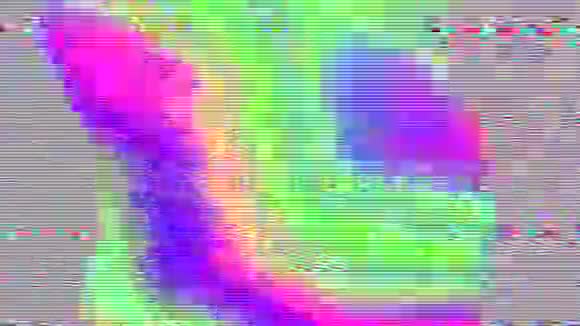 科幻艺术光扭曲闪烁艺术彩虹调色板视频的预览图