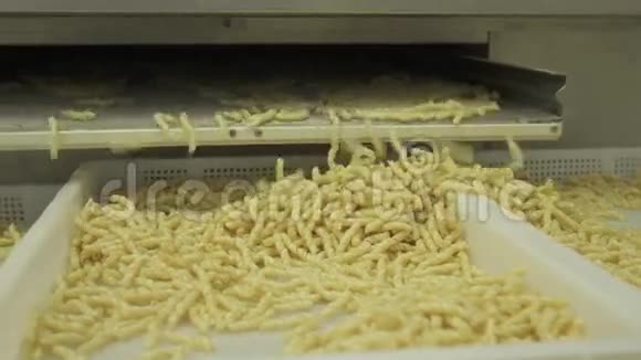 在意大利制造典型面食的机器视频的预览图