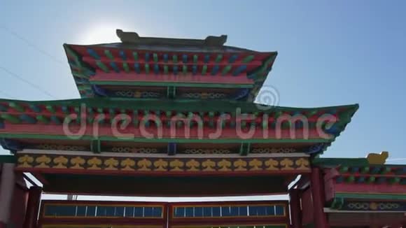 佛教蒙古布里亚特寺视频的预览图