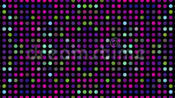 万花筒霓虹灯网络朋克优雅的彩虹背景电脑数据片段损坏视频的预览图