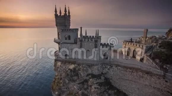 雅尔塔城堡燕子巢在克里米亚视频的预览图