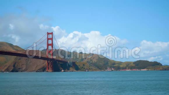美丽的旧金山金门大桥视频的预览图