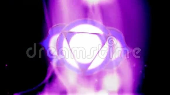 紫能场第三眼脉轮AjnaMandala旋翼视频的预览图