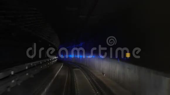 地铁隧道景观前进缓慢视频的预览图