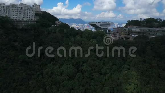 香港维多利亚港4k空中录像视频的预览图