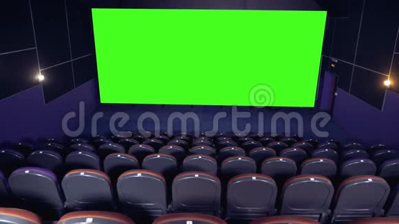 有绿色屏幕的电影院4K视频的预览图