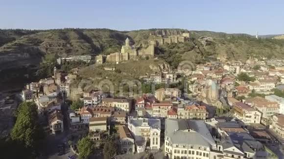 神圣的第比利斯的城市景观纳里卡拉要塞格鲁吉亚视频的预览图