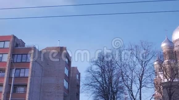 冬天的东正教教堂4KUHD视频的预览图