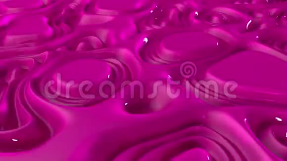 抽象旋转的粉红色液体视频的预览图