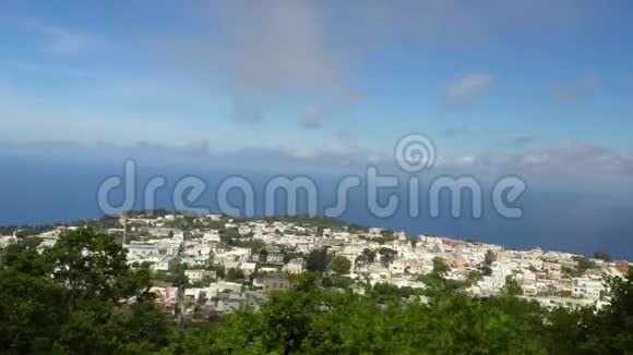 卡普里岛阿纳卡普里镇美景视频的预览图