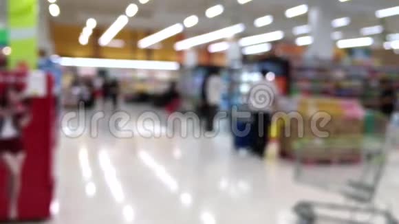 超市货物库存抽象模糊工业和商业视频视频的预览图