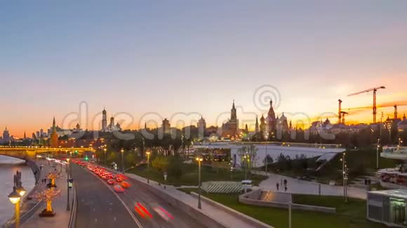 莫斯科地标的时间推移视图视频的预览图