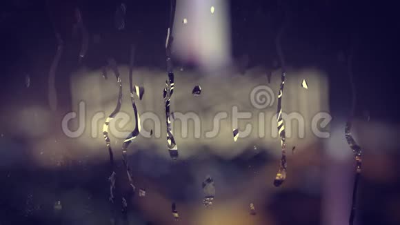 阿拉伯书法伊斯兰祈祷雨DOAAALMATTAR与科威特塔背景视频的预览图