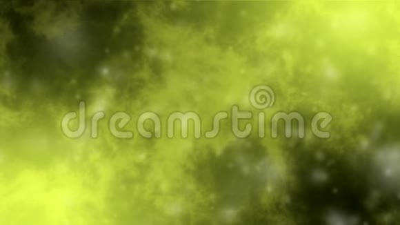 移动星云的柠檬黄色背景循环动画视频的预览图