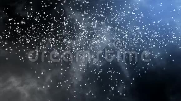 移动粒子的淡蓝色和灰色背景循环动画视频的预览图