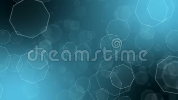 移动多边形的抽象淡蓝色背景循环动画视频的预览图