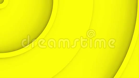 从拐角处移动黄色同心圆的循环背景动画视频的预览图