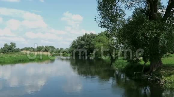 夏天的哈维尔河哈维尔兰德国勃兰登堡视频的预览图
