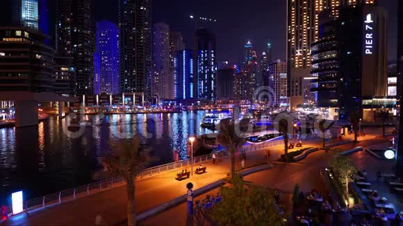 迪拜海滨的时间安排视频的预览图
