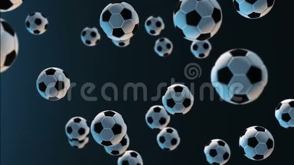 足球对抗深蓝色视频的预览图
