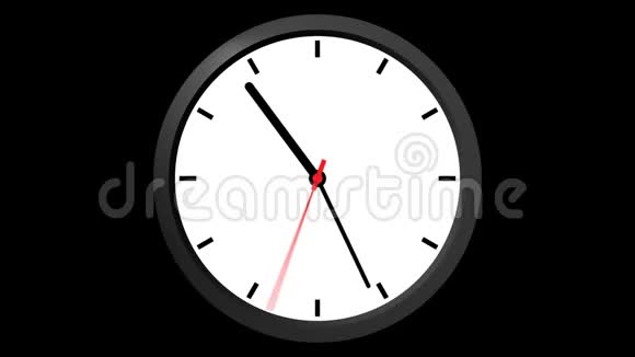 时钟图标在平面风格计时器视频的预览图