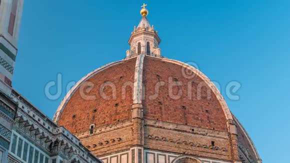 意大利佛罗伦萨大教堂杜莫的圆顶视频的预览图