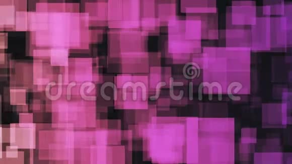 抽象背景动画粉红色元素在黑暗的背景上移动视频的预览图