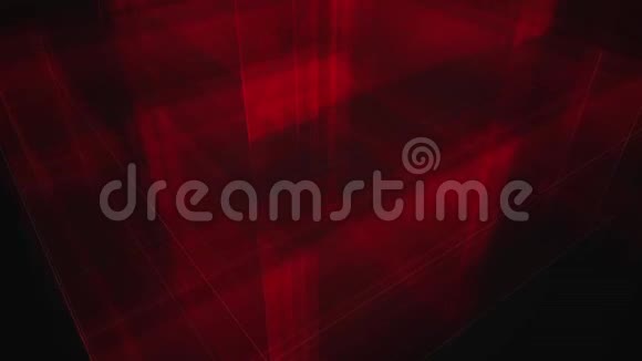 在黑色背景HD1920x1080上旋转红色几何形状视频的预览图