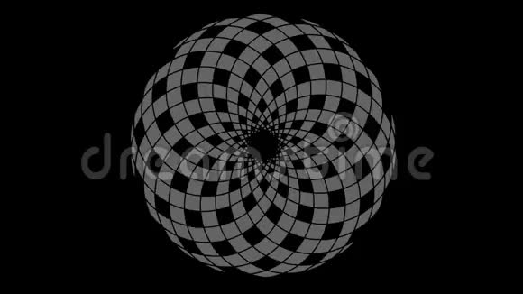 黑白图形绘图具有频闪和催眠效果同时顺时针旋转尺寸在169增加视频的预览图