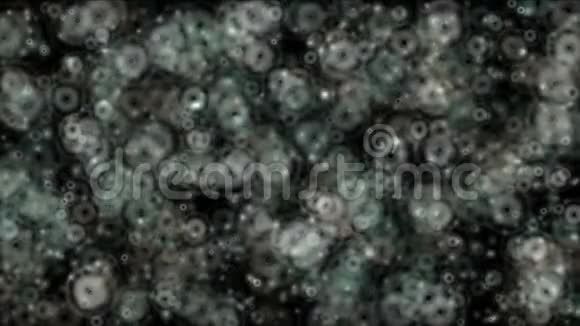 抽象艺术颗粒细胞点鸡蛋细菌微生物孢子背景视频的预览图
