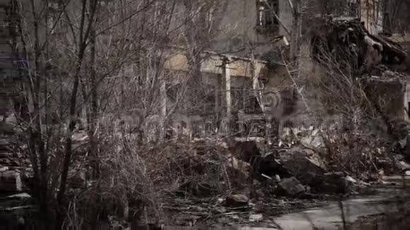 贫民窟废弃建筑物3处视频的预览图