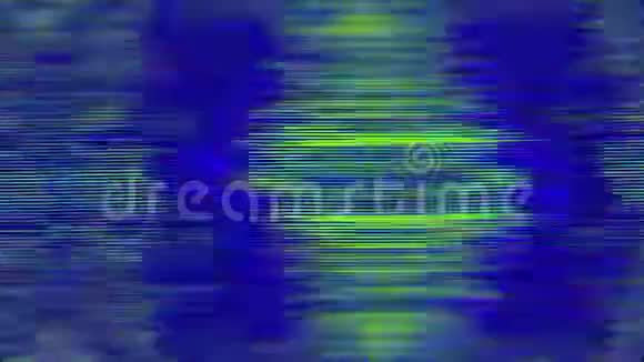 电脑产生的闪光镜头全息不良电视模仿视频的预览图