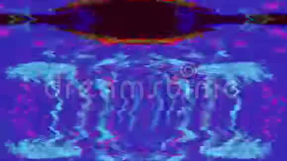 计算机生成的闪光剪辑彩虹数据崩溃的概念视频的预览图