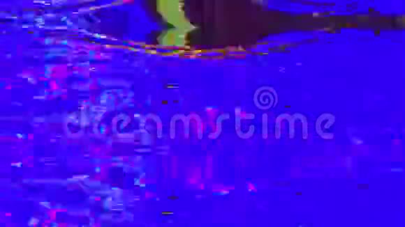 计算机生成的抽象动画虹彩损坏的系统模仿视频的预览图
