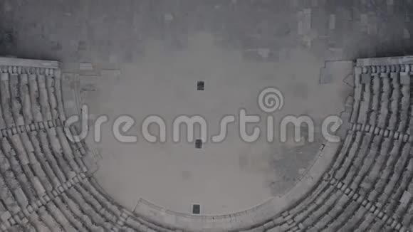 很古老的建筑希腊圆形剧场视频的预览图