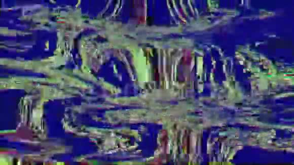 液背景数字生成的抽象动画彩虹破损系统视频fx视频的预览图