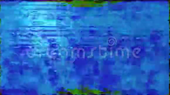 计算机生成的抽象片段全息损坏的数据视频FX视频的预览图