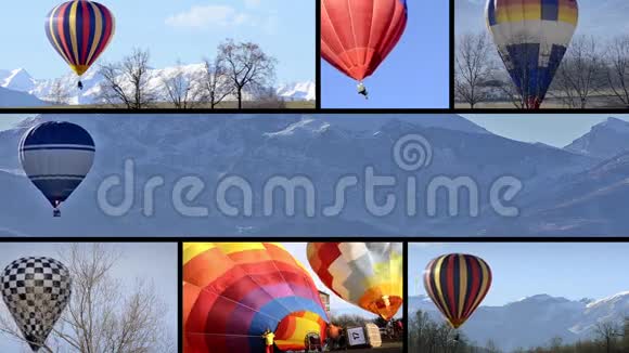 气球飞行蒙太奇视频的预览图
