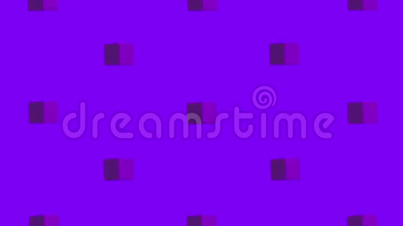 电脑蓝色背景搭配多个紫色旋转三维立体视频动画视频的预览图