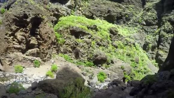 风景如画的高山峡谷加那利群岛西班牙视频的预览图