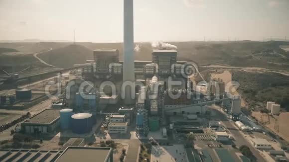 老煤电厂鸟瞰视频的预览图
