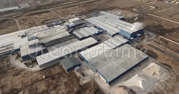空中镜头工业工厂视频的预览图