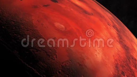 火星红色星球太阳系空间视频的预览图