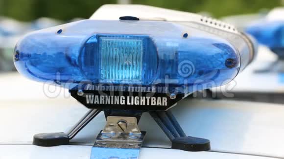 警察用汽车警告灯栏视频的预览图