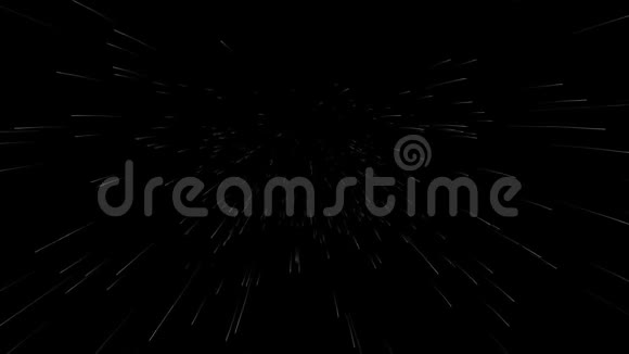 暗空间中的恒星线或扭曲移动视频的预览图