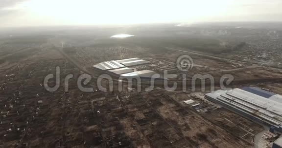 工业生产的空中镜头视频的预览图