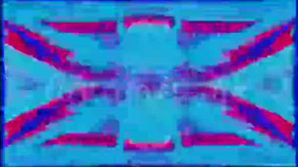 数码几何网络朋克流行全息背景霓虹灯的颜色视频的预览图
