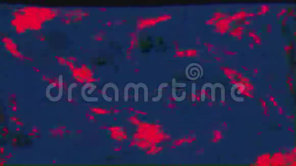 海普诺复古网络朋克梦幻闪烁的背景红色和蓝色视频的预览图